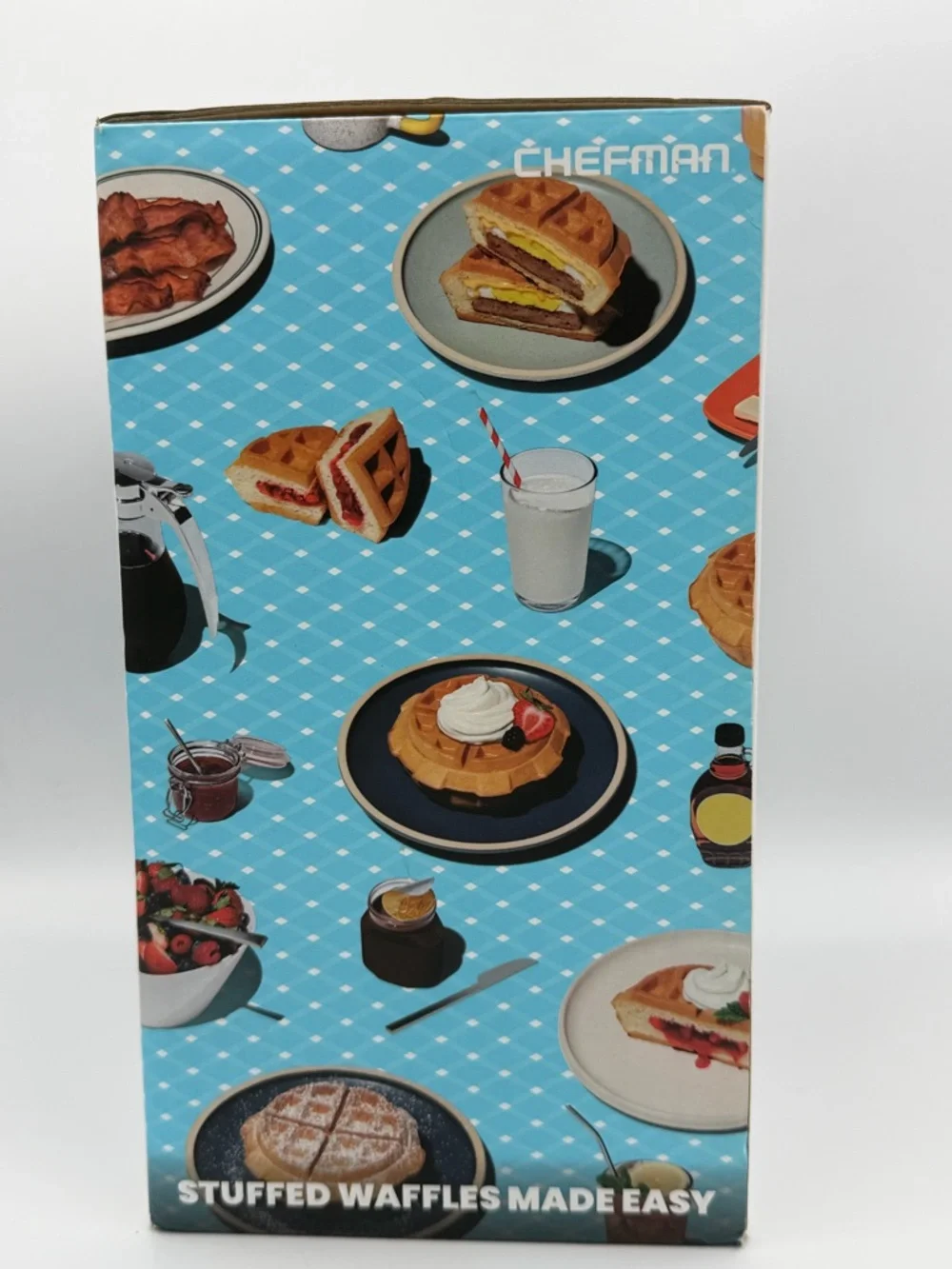 Chefman Black Big Stuff Stuff'd Waffle Maker